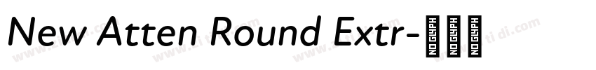 New Atten Round Extr字体转换